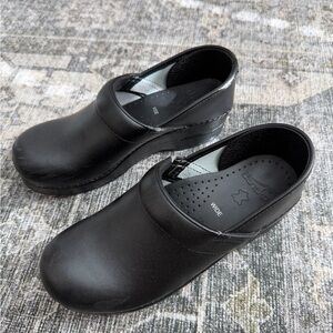 Dansko Black Slip-On Clogs